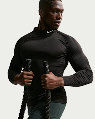 Nike Pro Men's Dri-FIT Fitness Mock-Neck Long-Sleeve Top. Nike.com